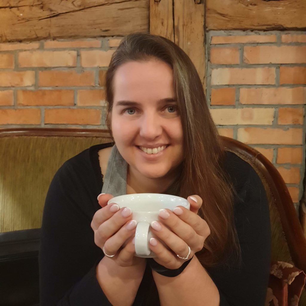 Ania Brożyna w herbaciarni Spichlerz w Słupsku